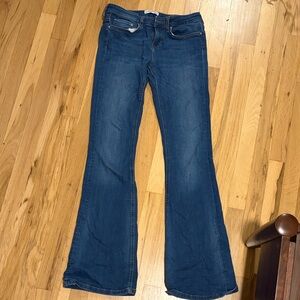 Zara Dark Blue Flare Jeans